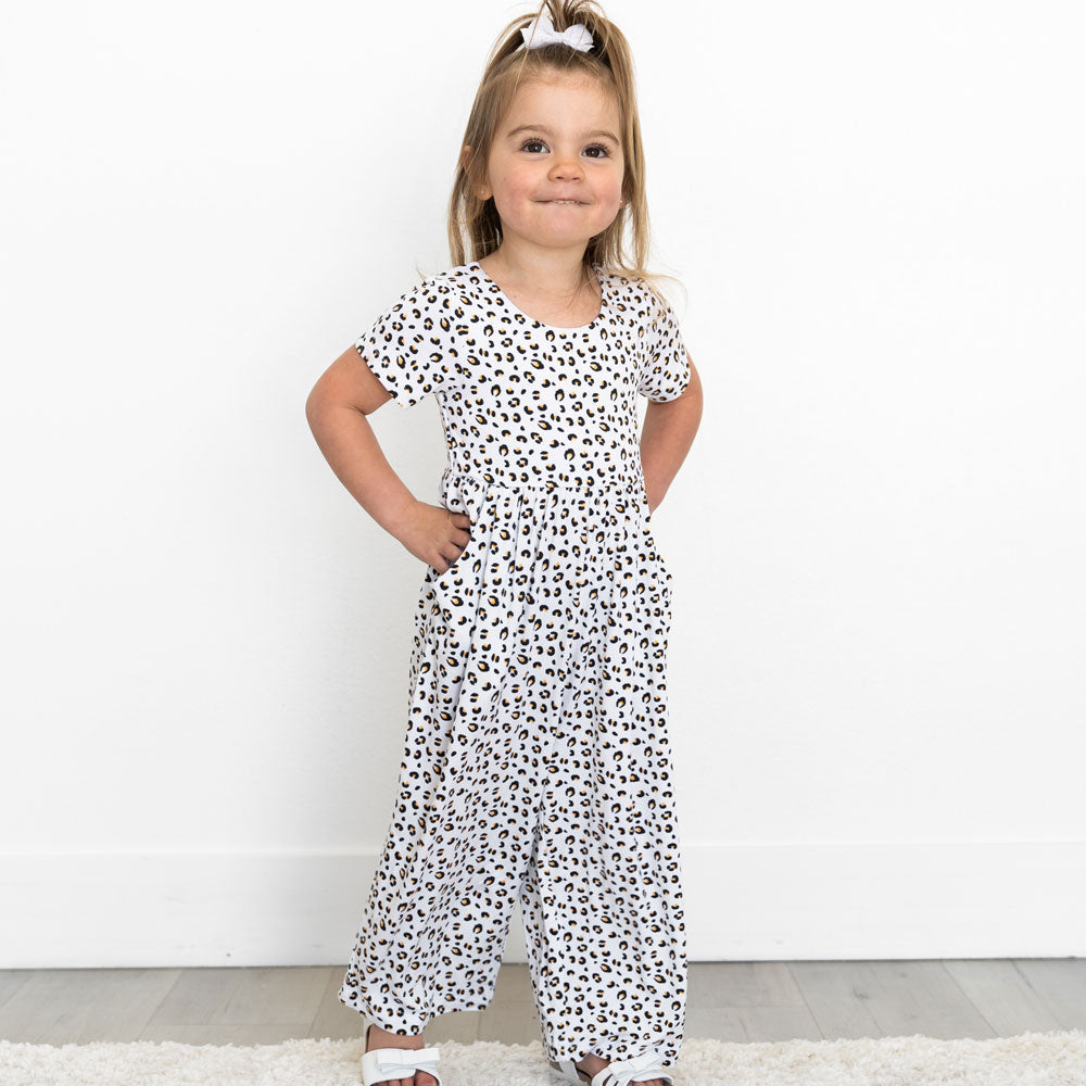 Allie Leopard Bamboo Leggy Romper