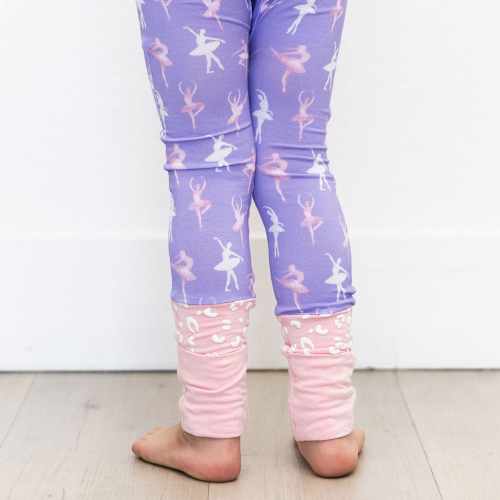 Lillian Ballerinas Bamboo Ruffle Convertible Footie