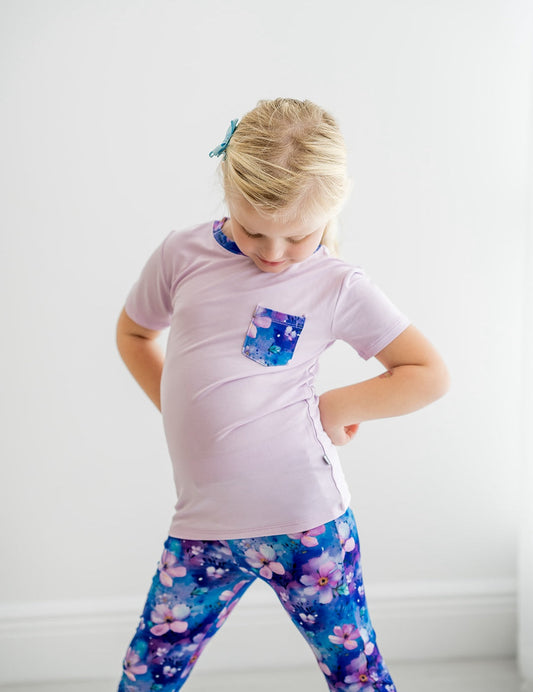 Orchid | Bamboo Toddler & Kids Pocket T-Shirt