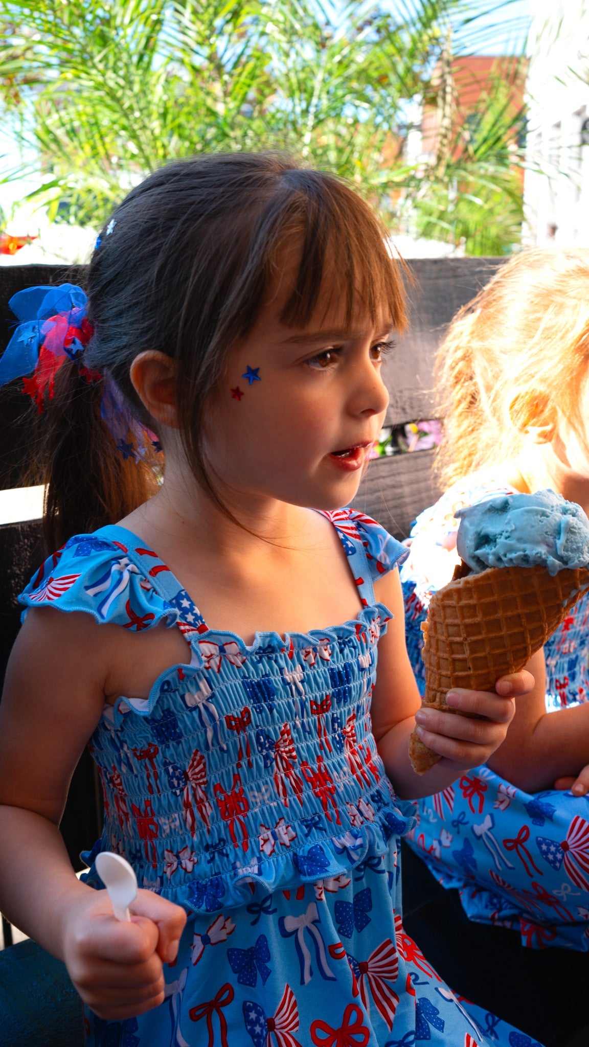 Fourth of July Smocked Dress "All American Girl"