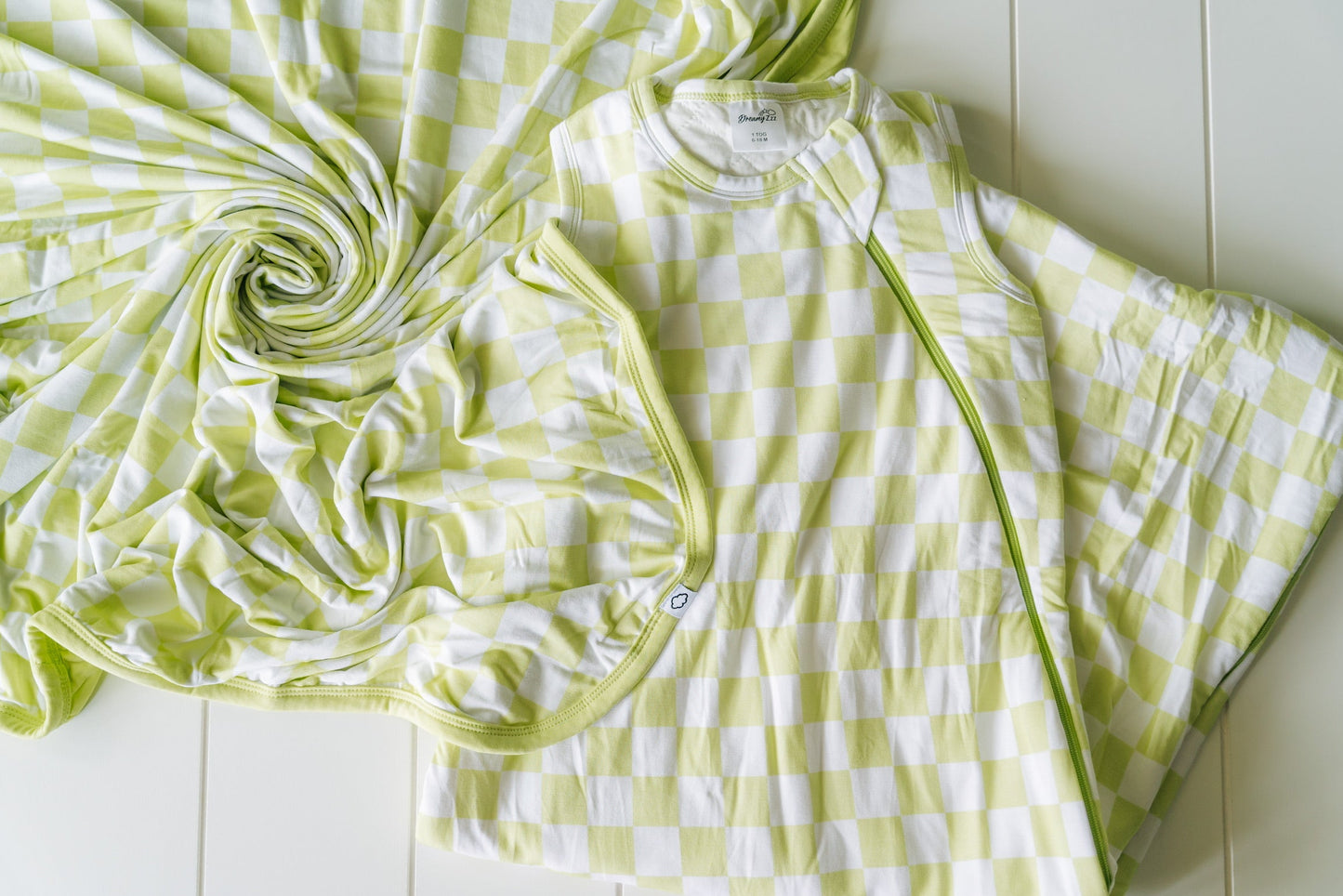 LIME GREEN CHECKS DREAM SLEEP SACK
