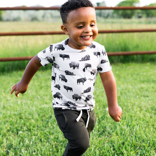 Stetson bison Bamboo Pocket Tee + Jogger Set
