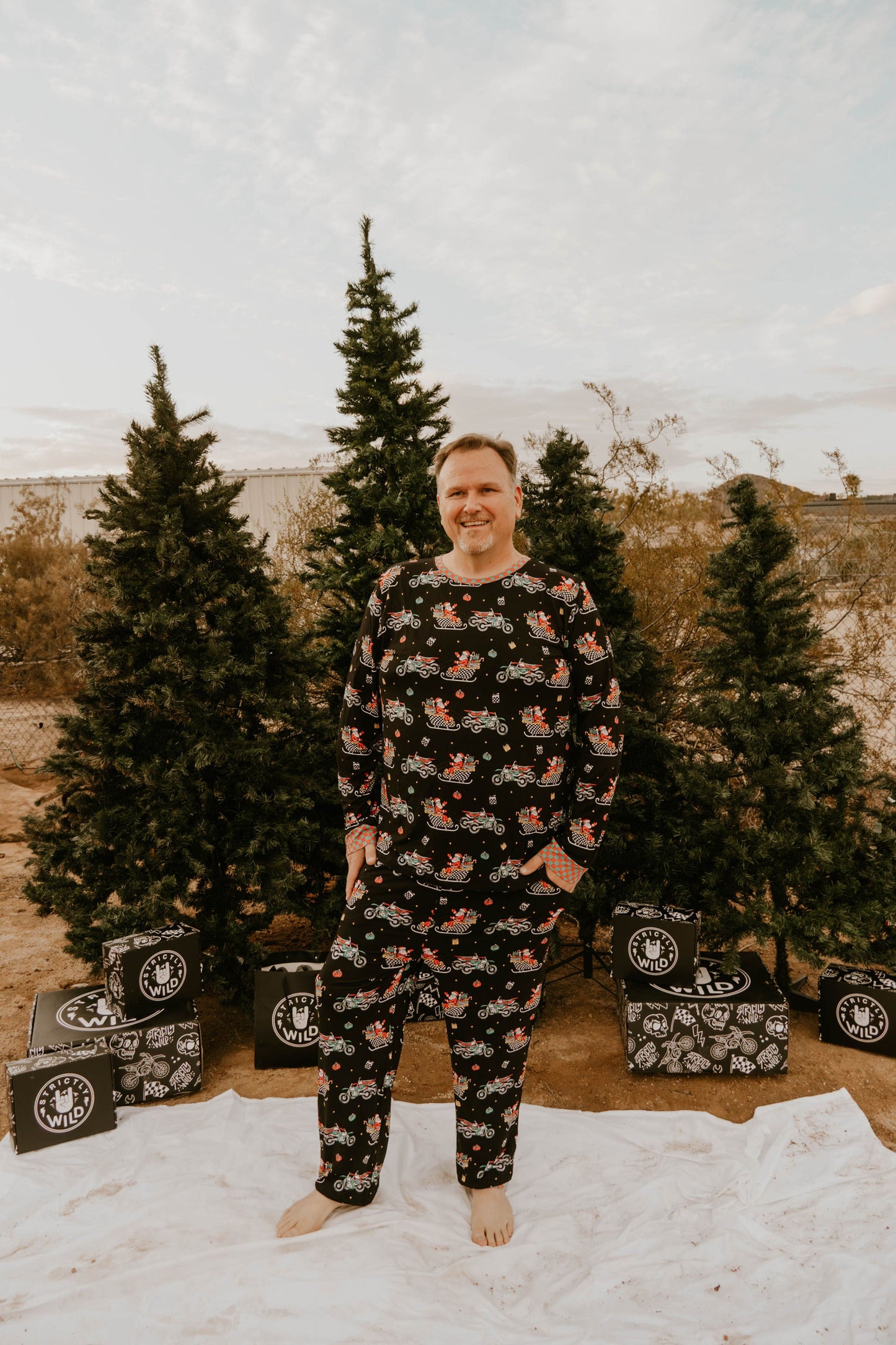 Santas Speedy Sleigh Unisex Adult Pajamas *PREORDER - SHIPPING OUT BETWEEN NOV 24 - DEC 6*