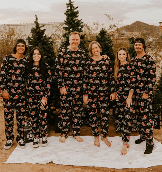 Santas Speedy Sleigh Unisex Adult Pajamas *PREORDER - SHIPPING OUT BETWEEN NOV 24 - DEC 6*