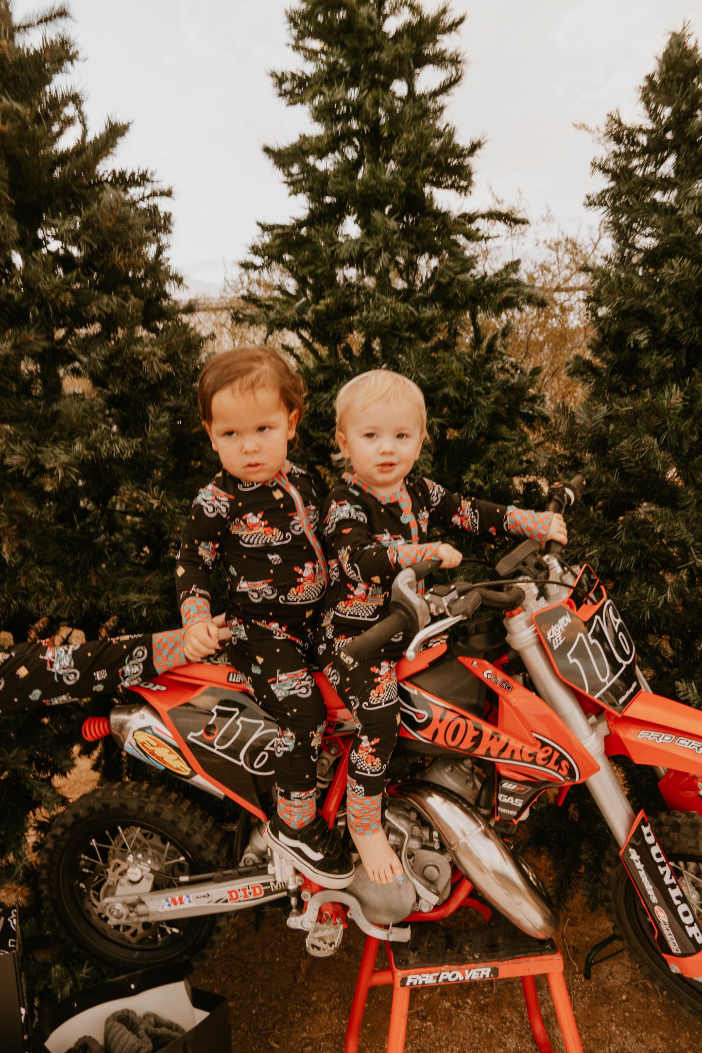 Santas Speedy Sleigh Zip Up Pajamas