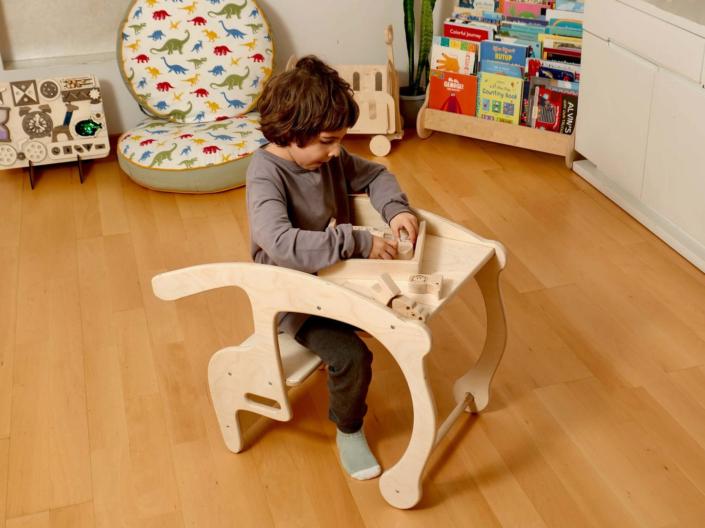 Toddler Rocking Chair and Table Set: Eco-Friendly by Kidodido
