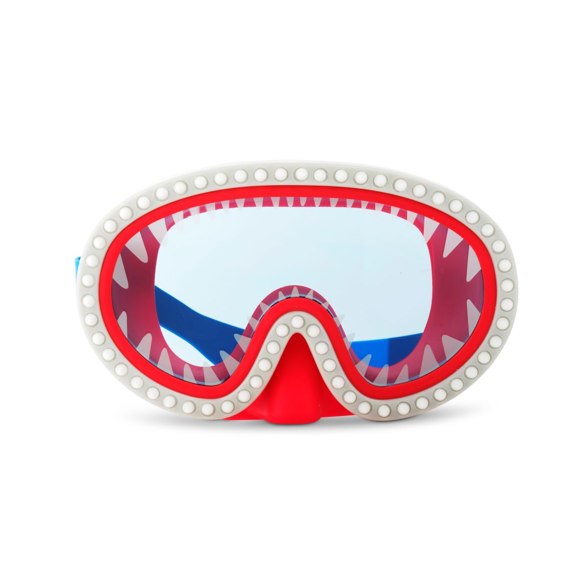 Chewy Blue Lens Shark Attack Kids' Swim Mask with Nose Piece