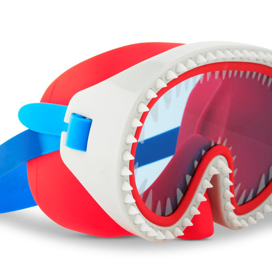 Chewy Blue Lens Shark Attack Kids' Swim Mask with Nose Piece