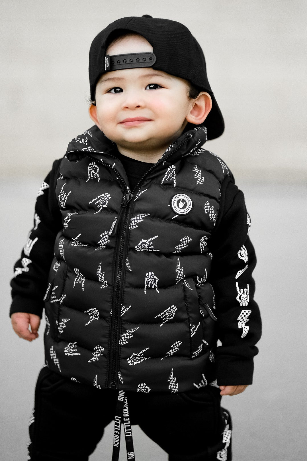 Bolted Bones Puffer Vest