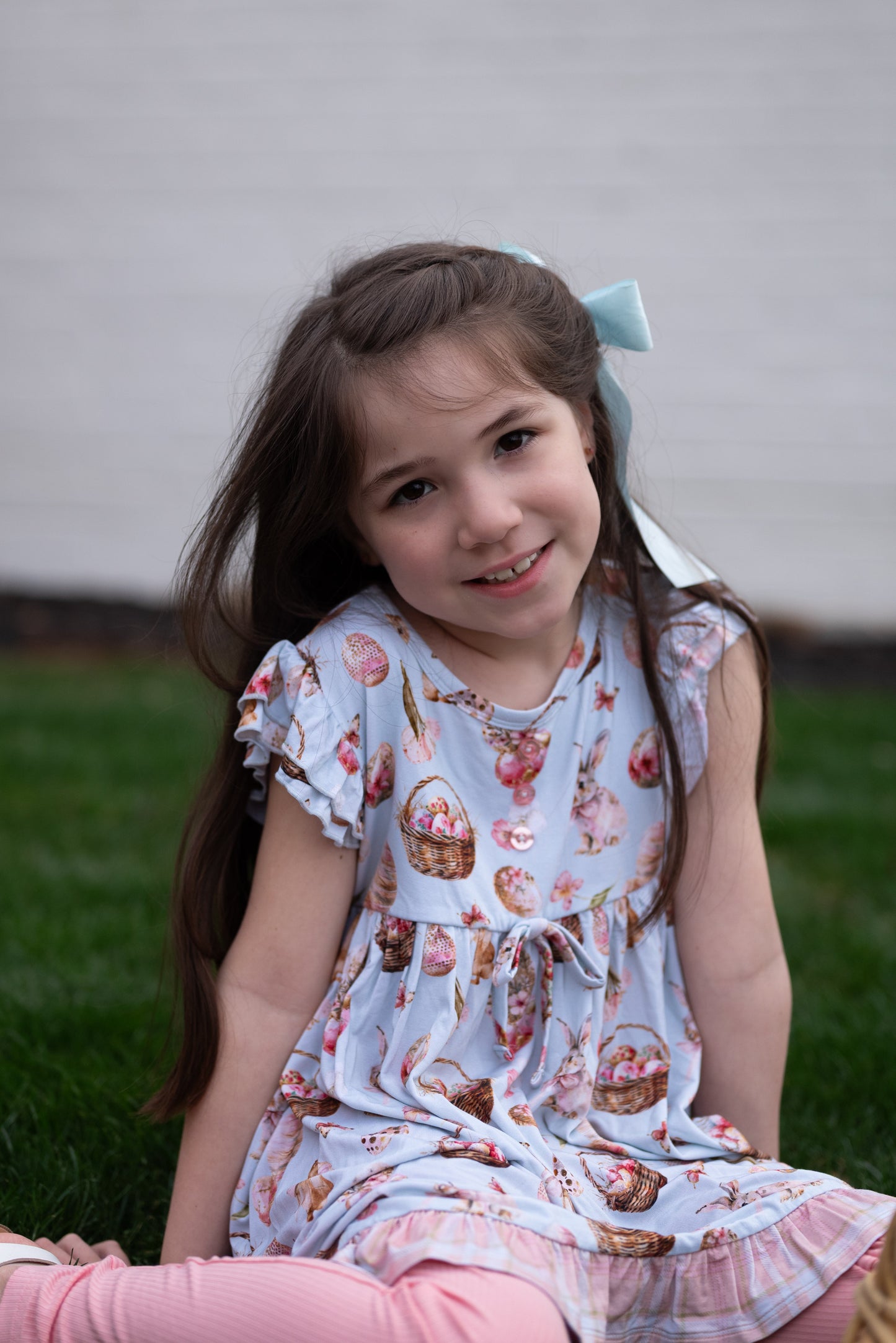 Bunnies & Blooms Peplum + Leggings Set