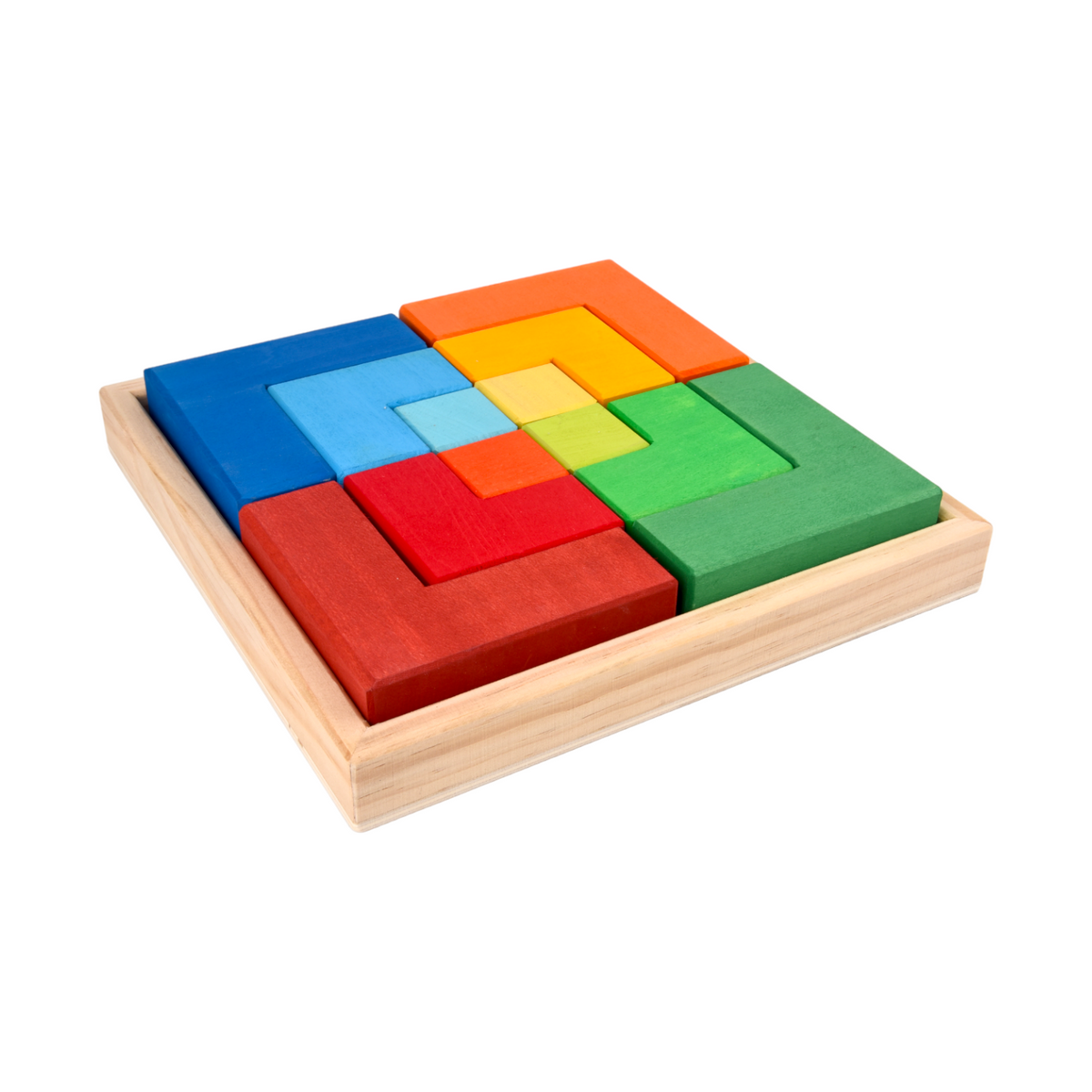 Creative Square Puzzle - Building Block Set (Stained)
