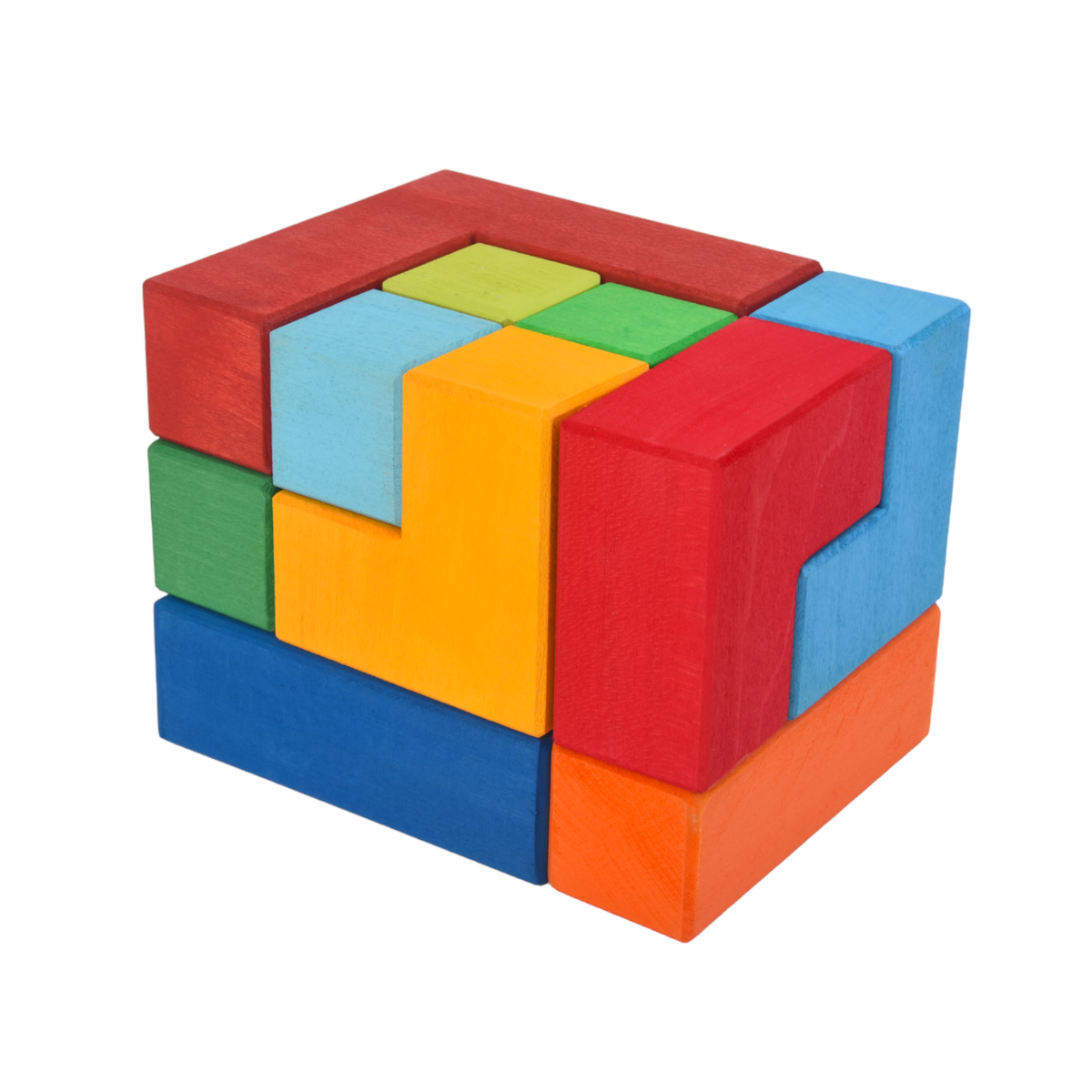 Creative Square Puzzle - Building Block Set (Stained)