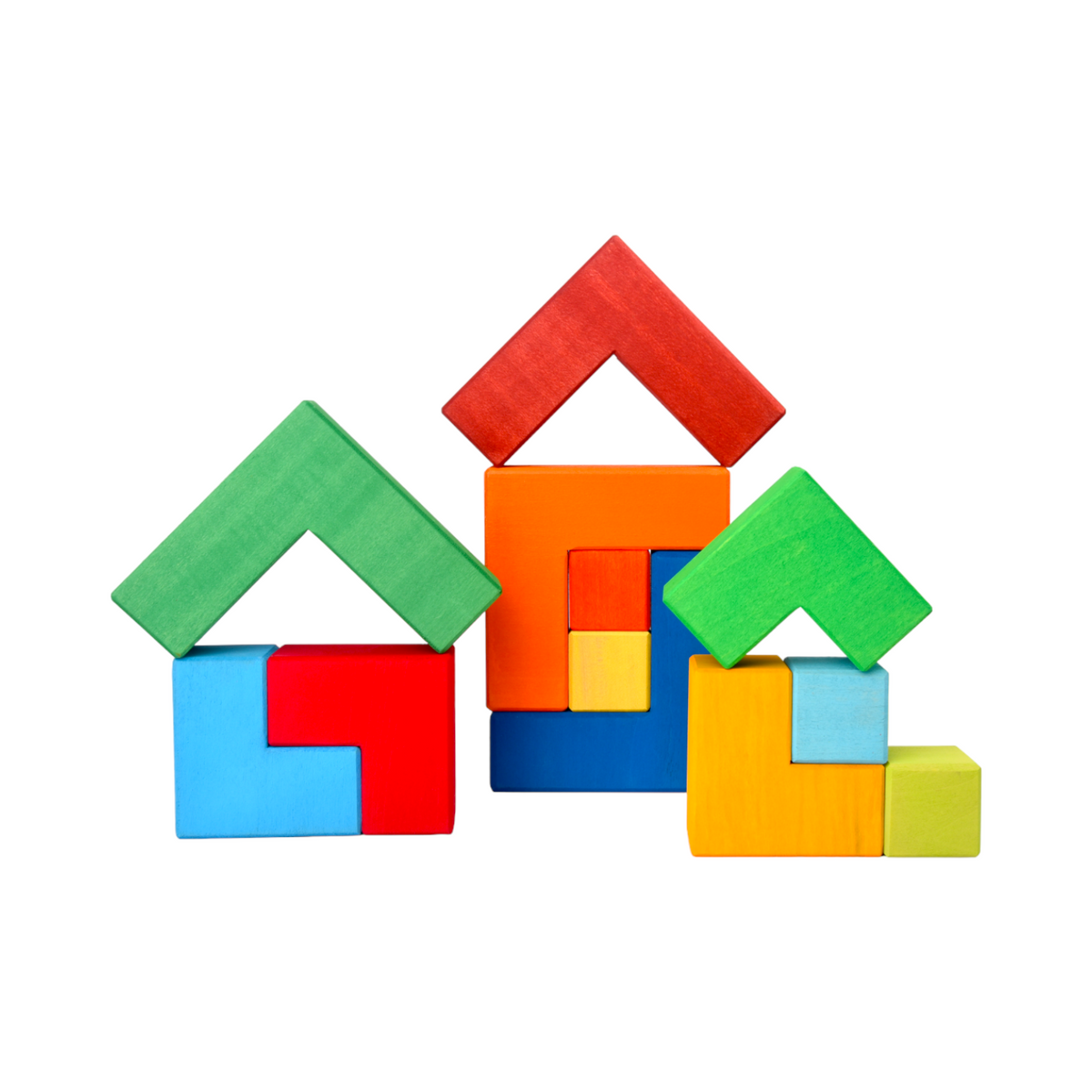 Creative Square Puzzle - Building Block Set (Stained)