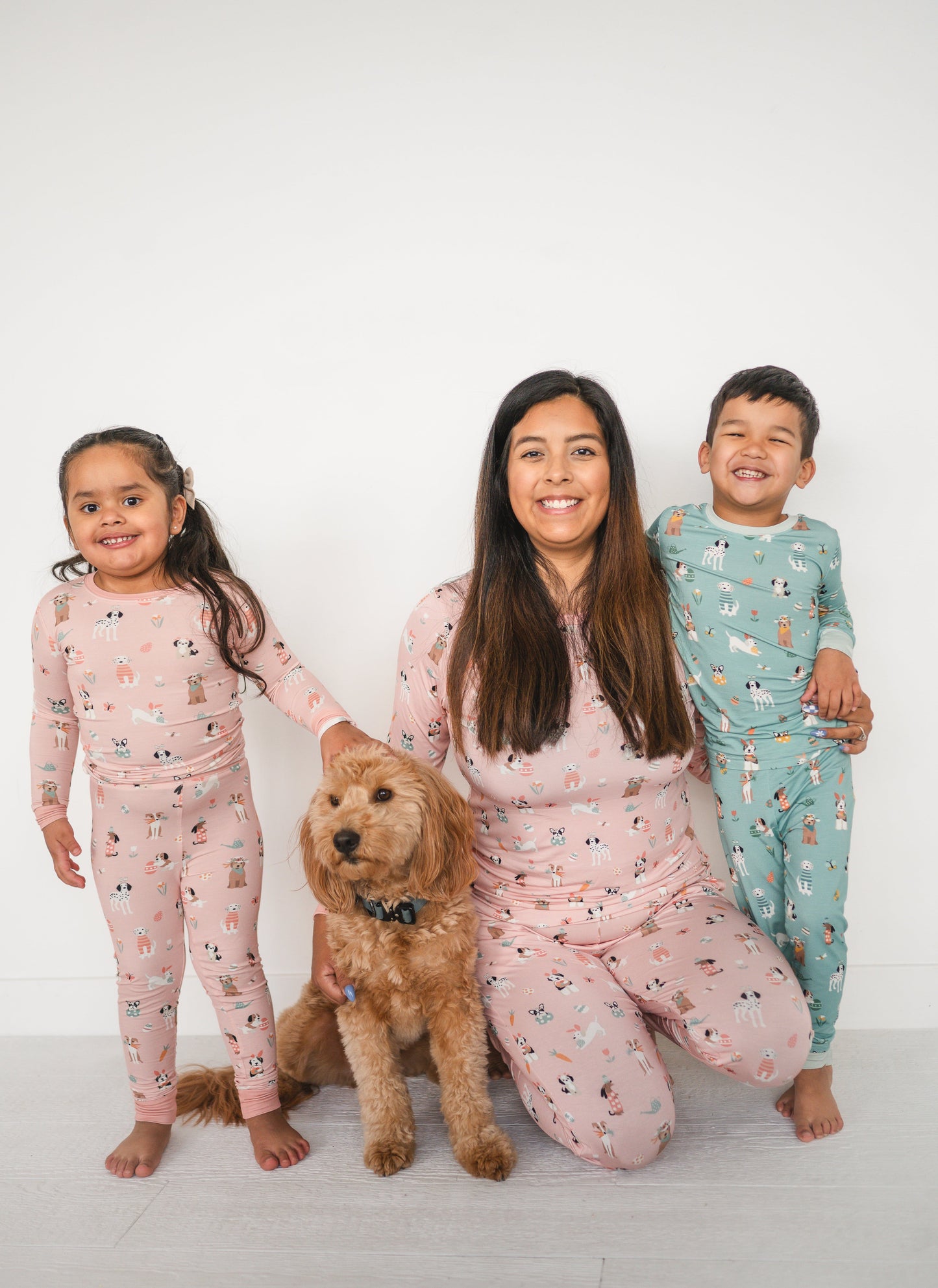 Puppy Egg Hunt (Long Sleeve PJ) - Pink