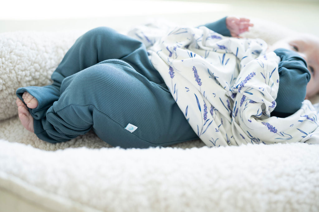 Cadet (Blue) Ribbed Romper BDLJ