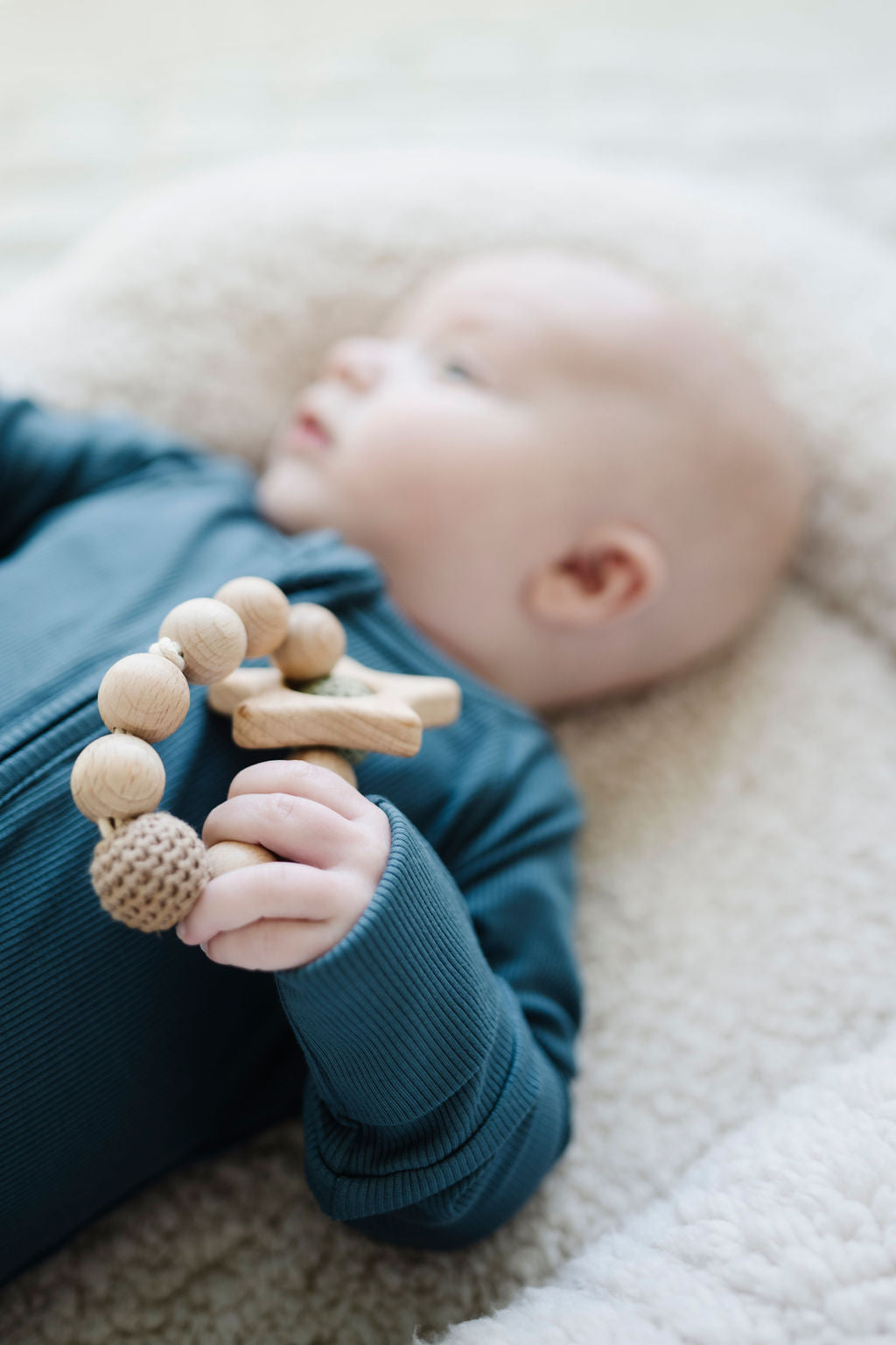 Cadet (Blue) Ribbed Romper BDLJ