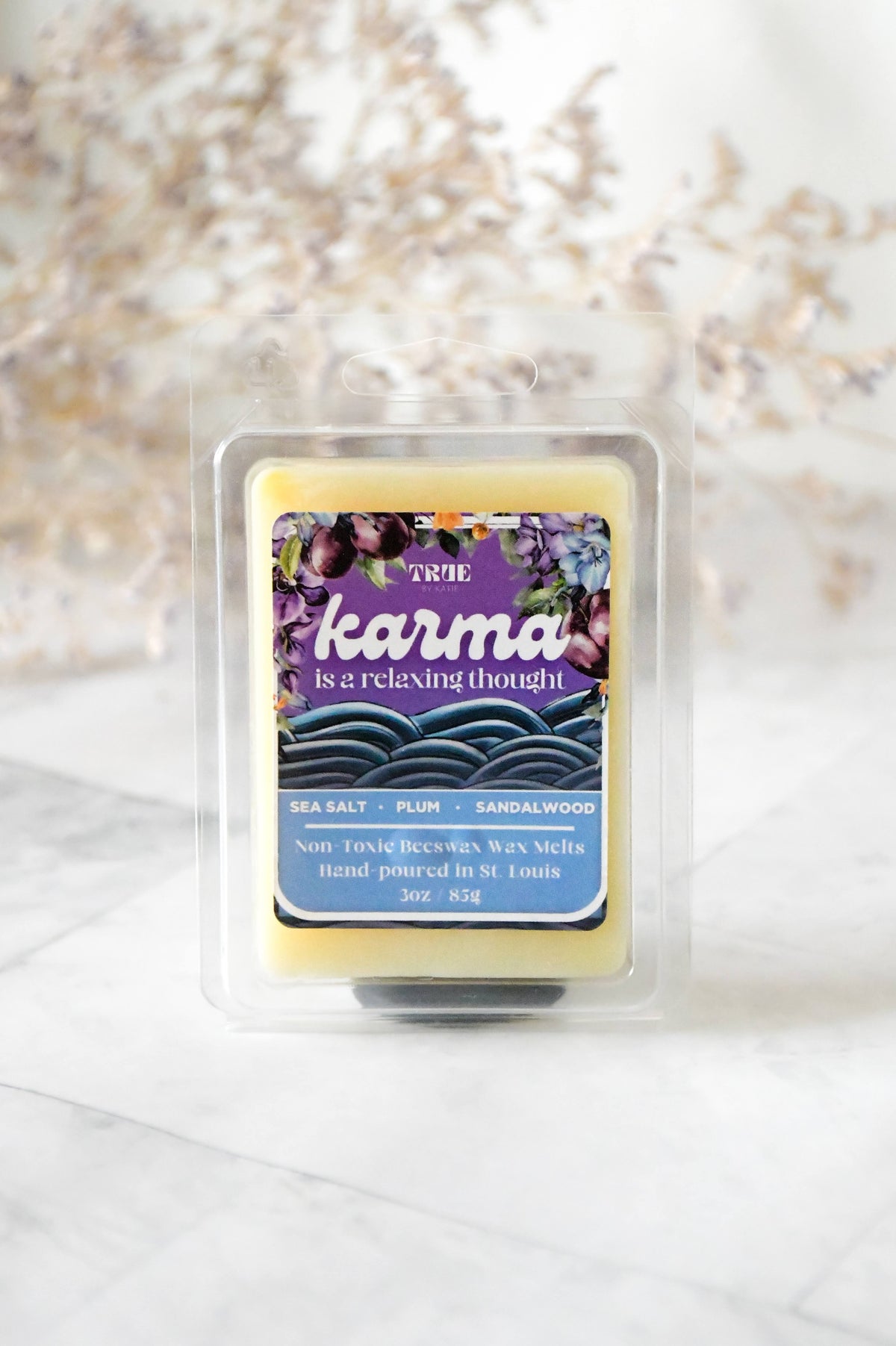 Karma is a Relaxing Thought Glitter Heart Wax Melts
