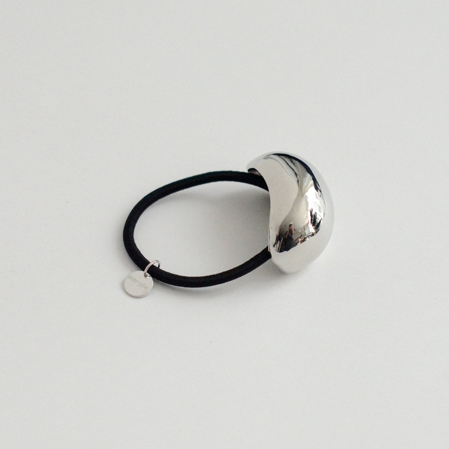 Bold Crescent Metal Cuff Hair Tie | Silver