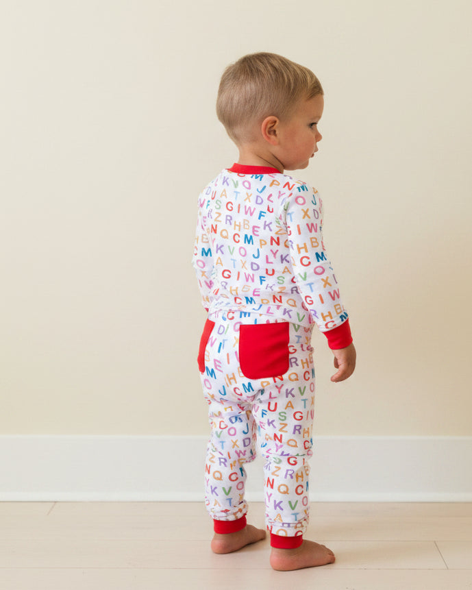 ABC Knit Pajama Set- FINAL SALE