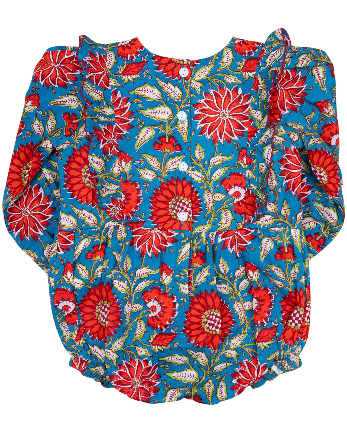 Fall Red Floral Print Bubble