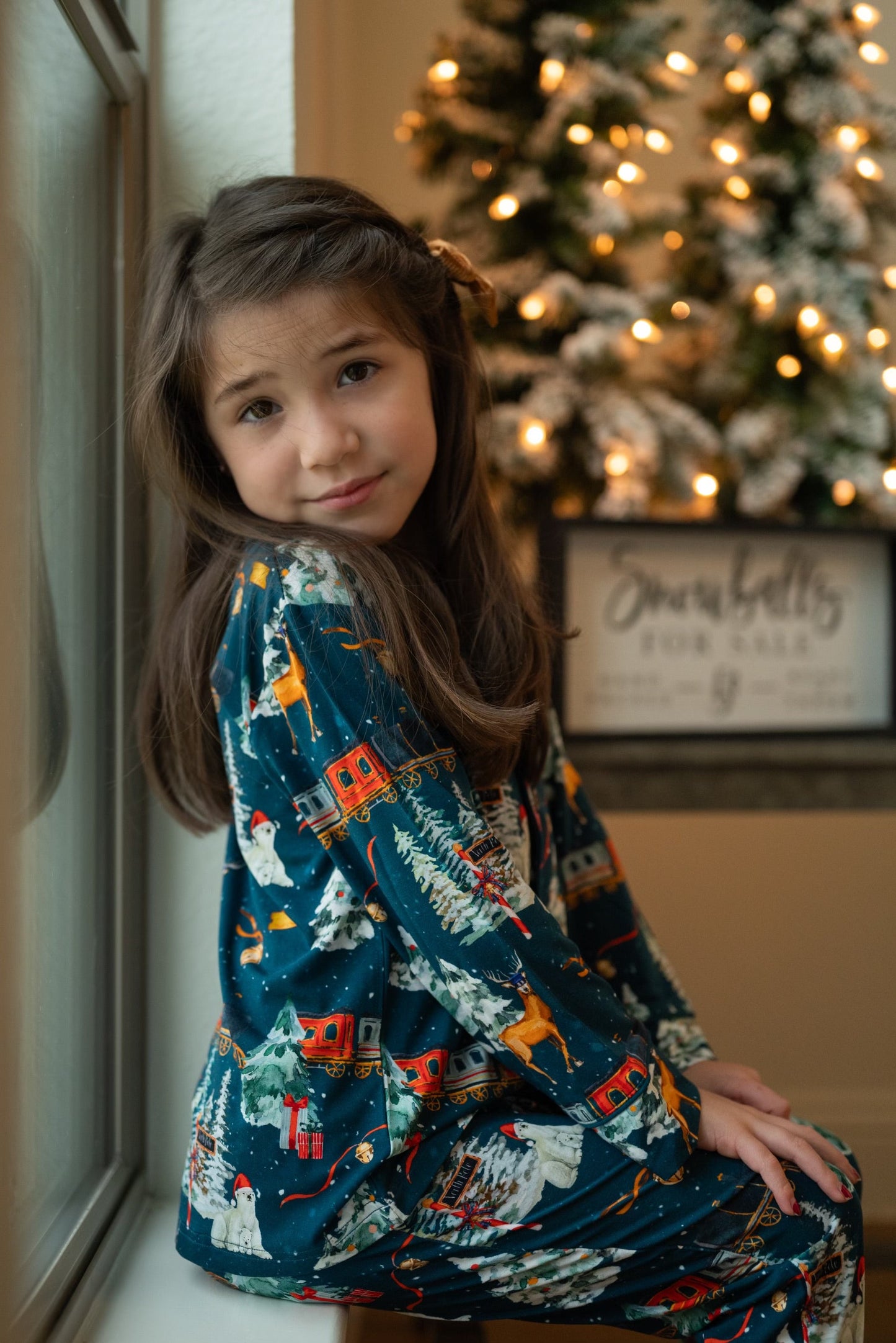 North Pole Express Traditional Button-Down pajamas