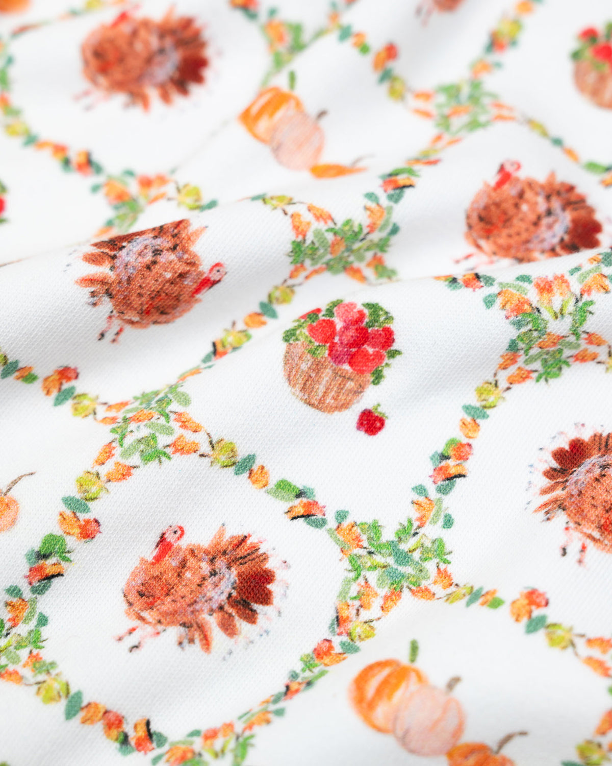 Turkey Time Tartan Knit Pajama Set