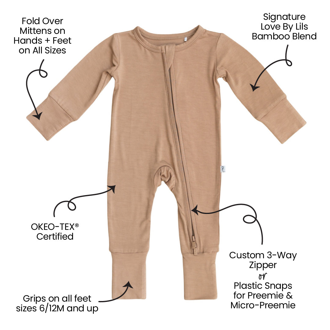 Dune Solid Bamboo Convertible Footie