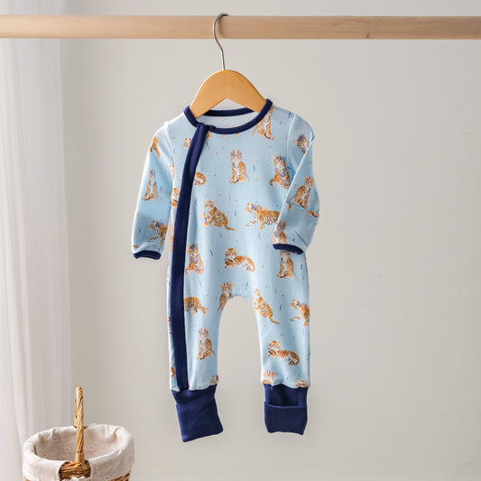 MVC: Alabama (AU Tigers) Organic Cotton Kids Pajamas (Blue)