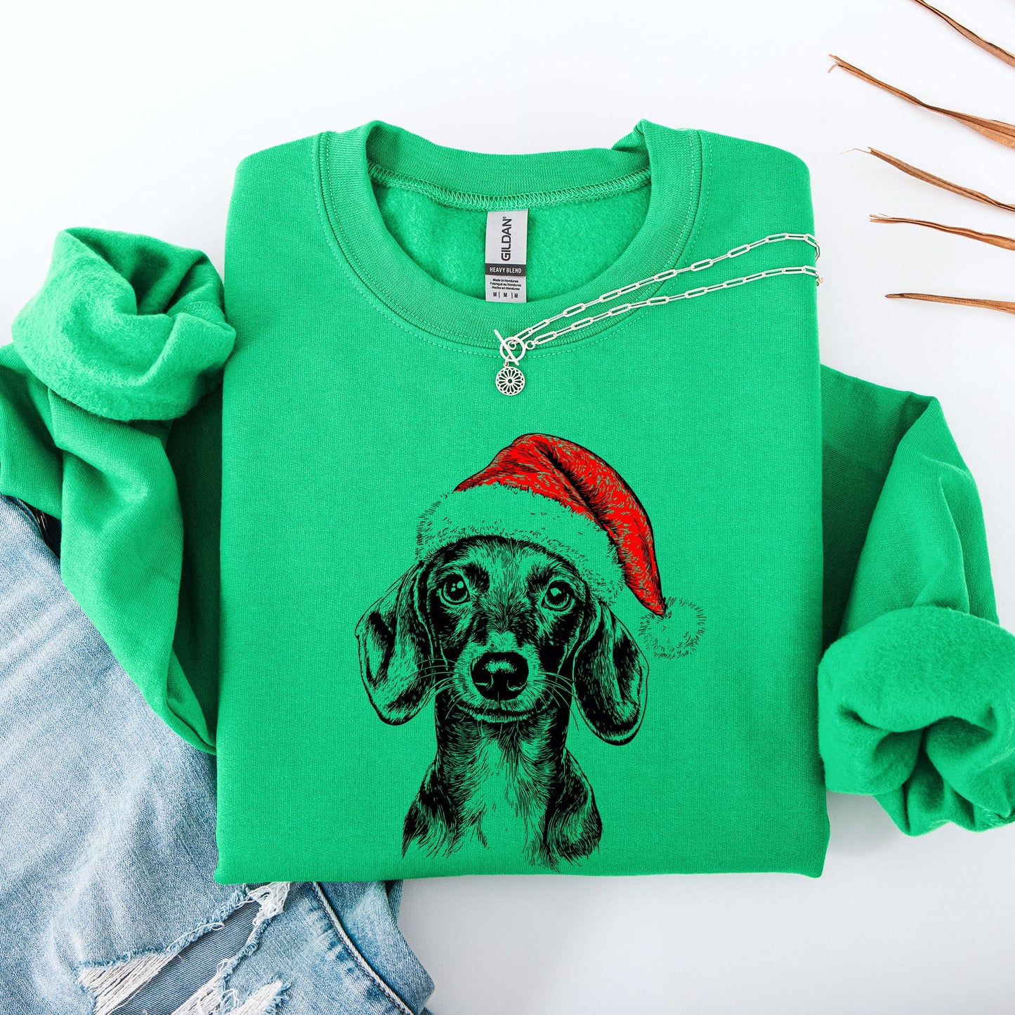 Dachshund, Santa, Dog, Christmas, Dog Lover, Pet Sweatshirt