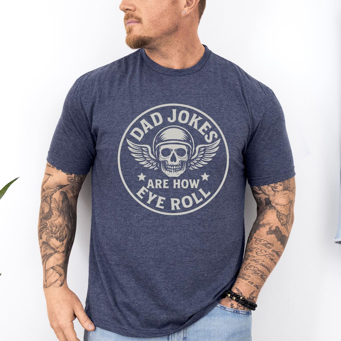 Dad Jokes Are How Eye Roll, Funny, Father's Day, Husband, Guy Gift, Brother, Soft Style T-Shirt