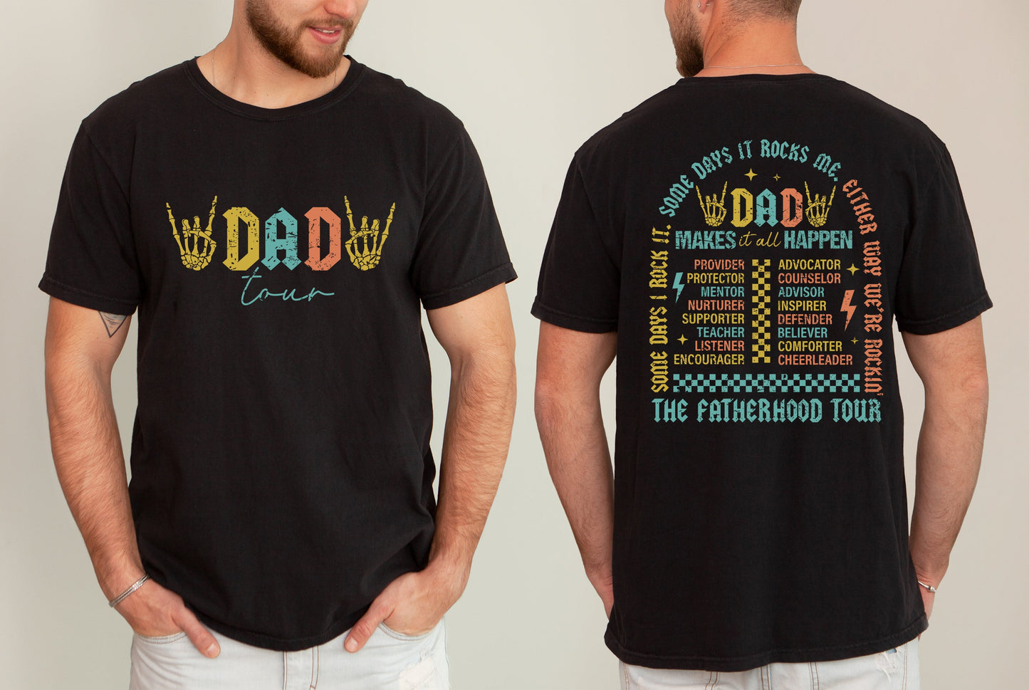 Dad Tour, Rock and Roll, Music, Concert, Father's Day, Fatherhood, Some Day It Rocks Tshirt Comfort Colors T-Shirt