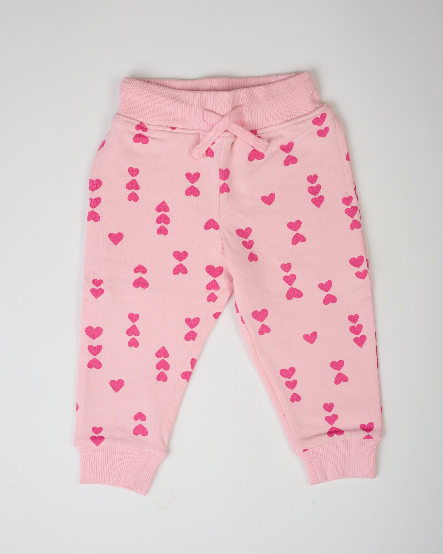 Pink-on-Pink Hearts Joggers