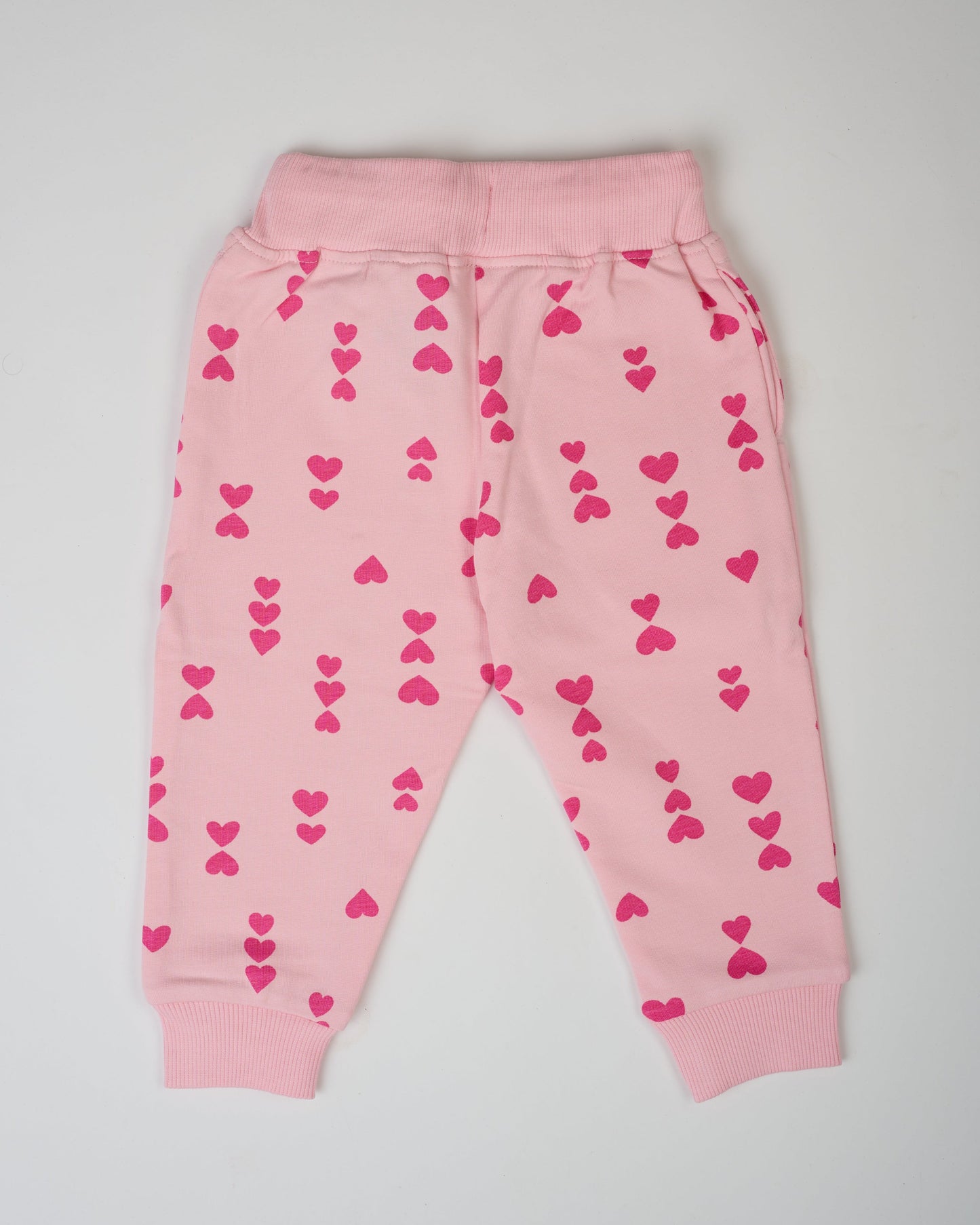 Pink-on-Pink Hearts Joggers