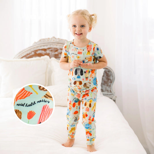 The Second-Skin 2-Piece Pajama | Mindful Doggos | "Mental Health Matters"