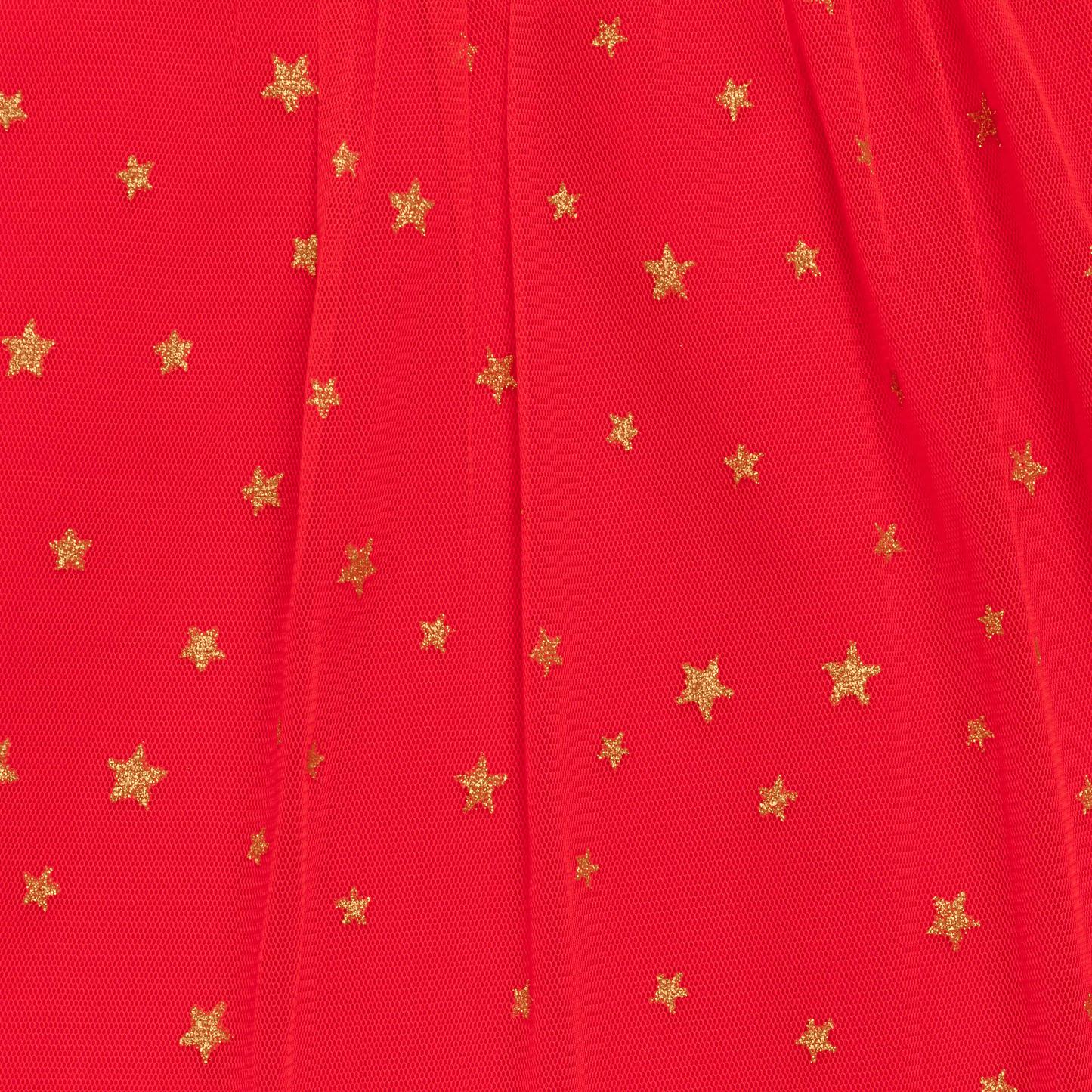 Elegant Red Starry Tulle Sleeveless Dress for Toddler