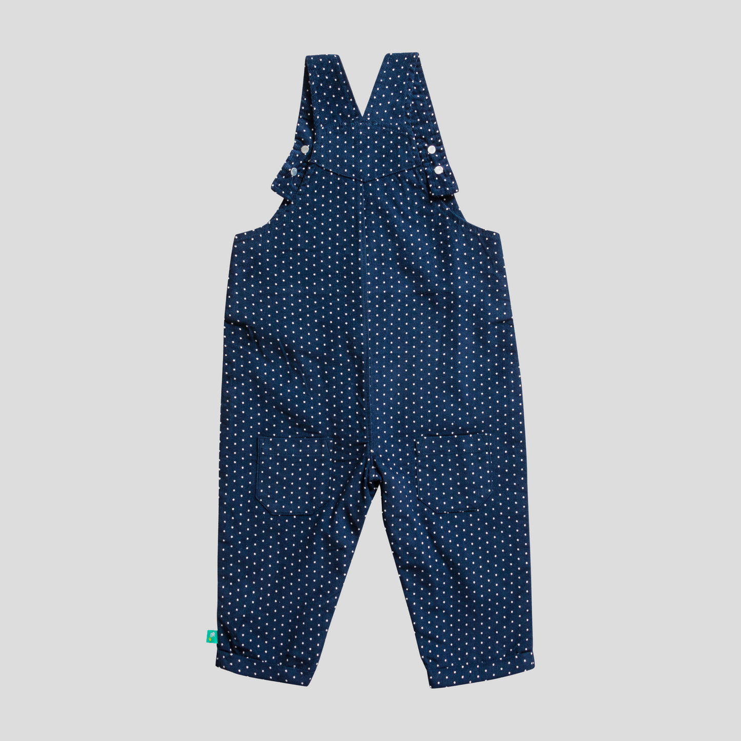 Full Sleeve Polka Dot Overall Set for Toddlers - Navy