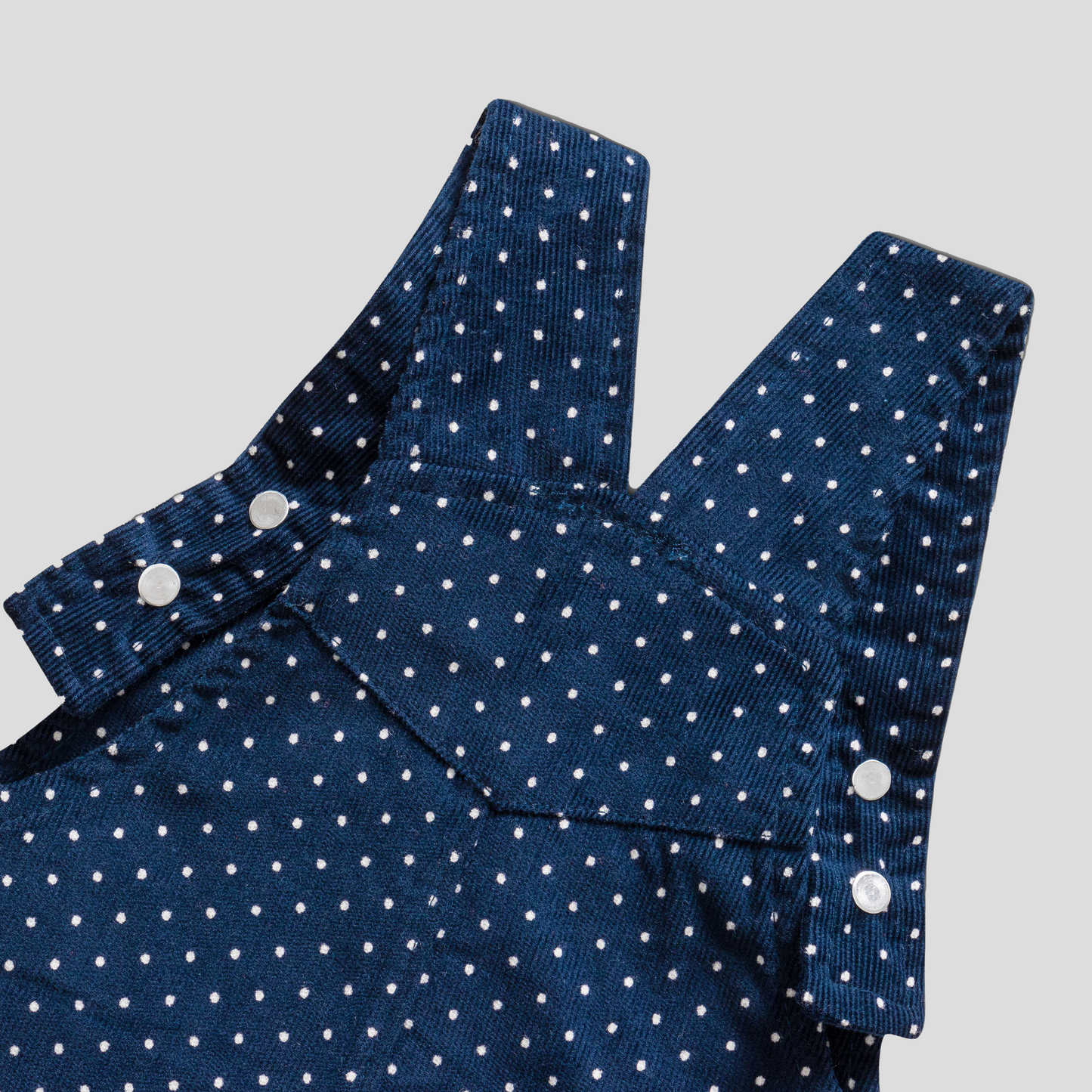 Full Sleeve Polka Dot Overall Set for Toddlers - Navy