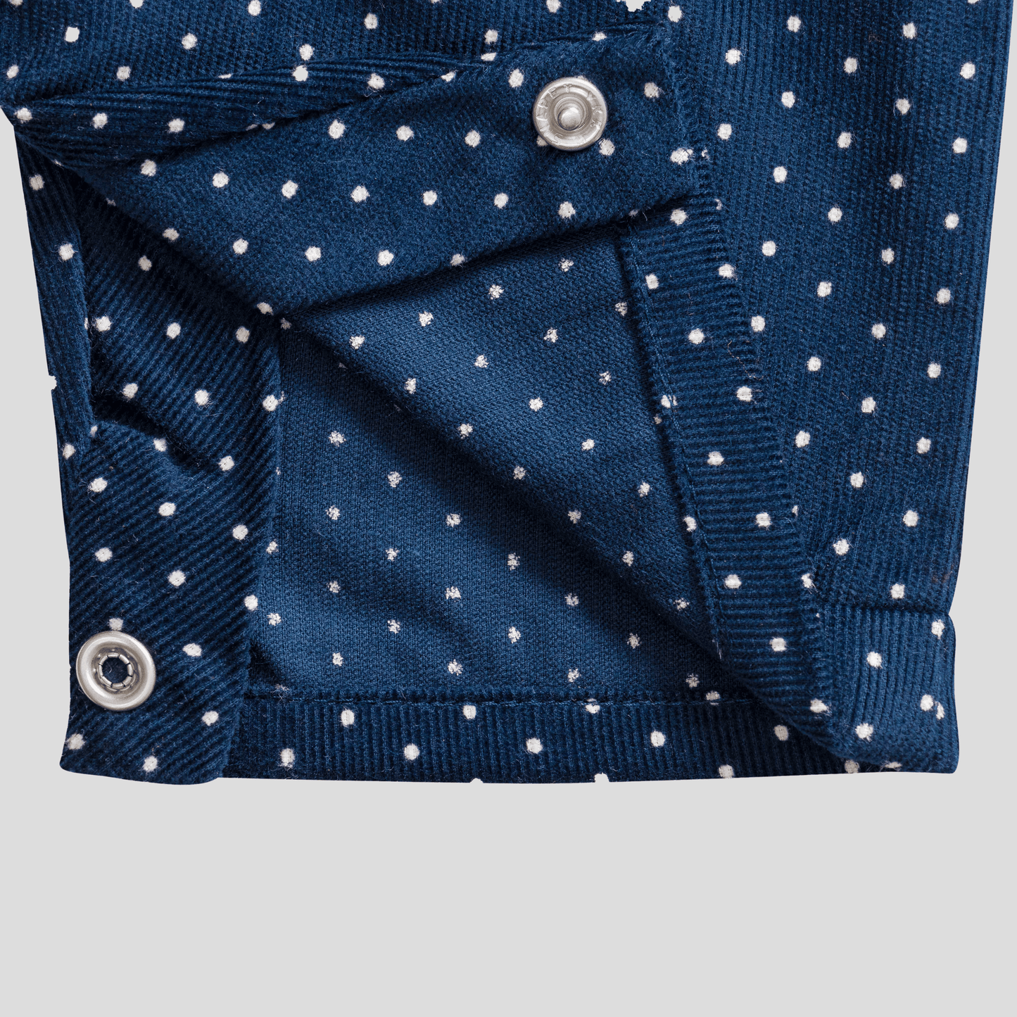 Full Sleeve Polka Dot Overall Set for Toddlers - Navy