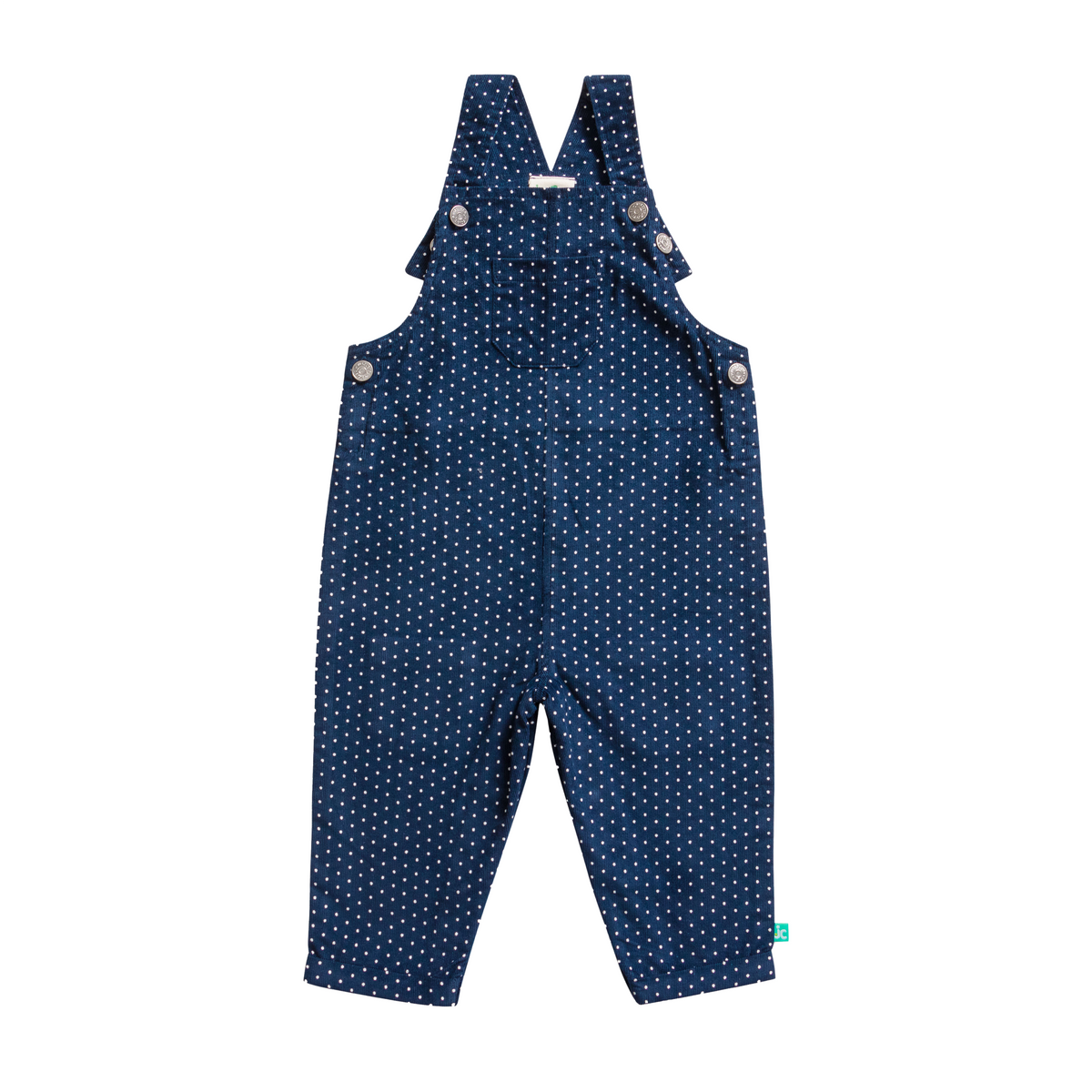 Full Sleeve Polka Dot Overall Set for Toddlers - Navy