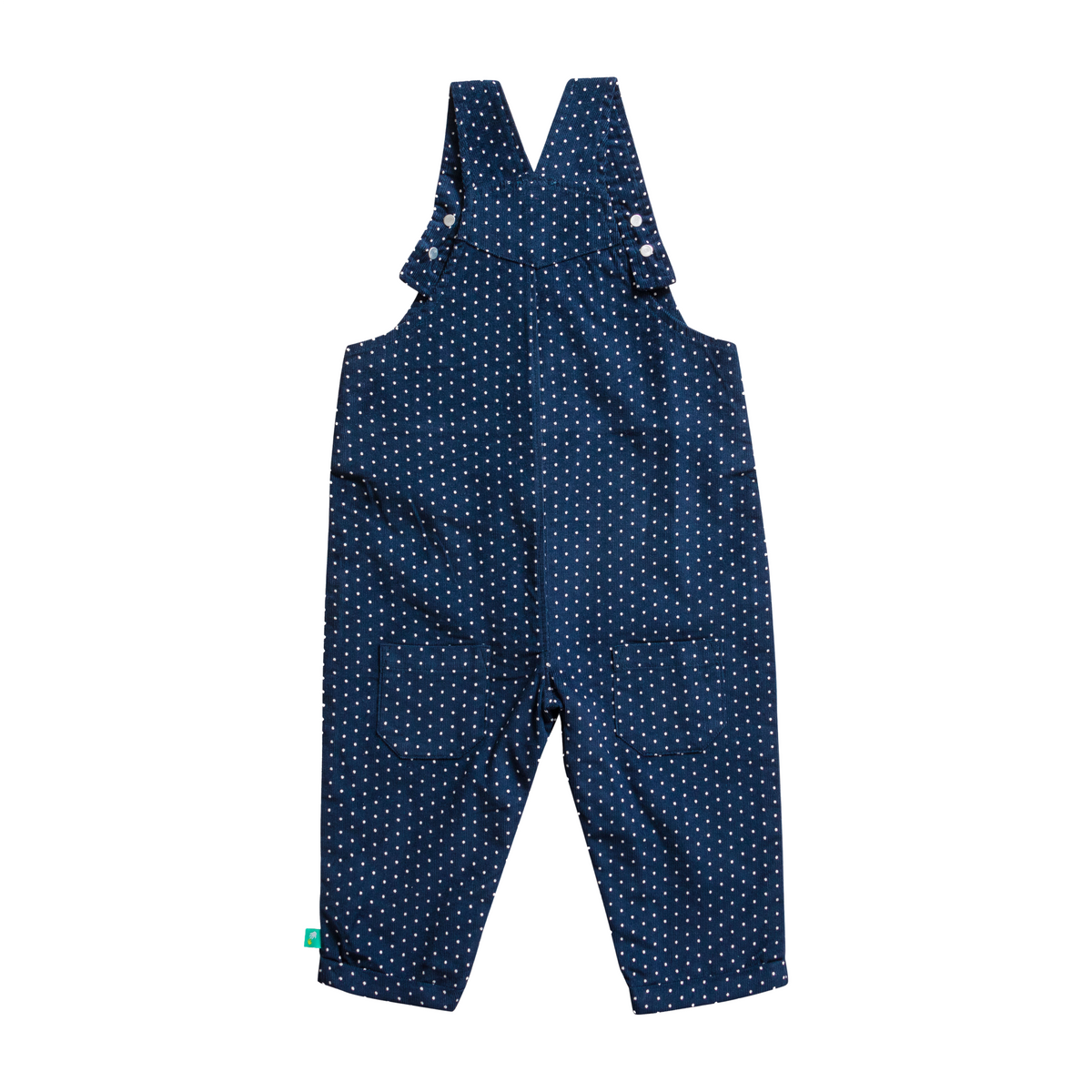 Full Sleeve Polka Dot Overall Set for Toddlers - Navy