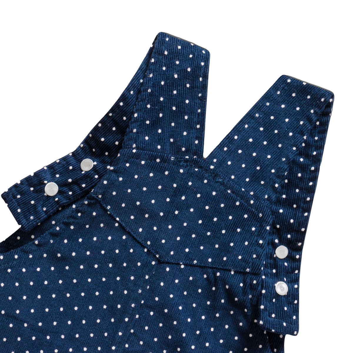 Full Sleeve Polka Dot Overall Set for Toddlers - Navy