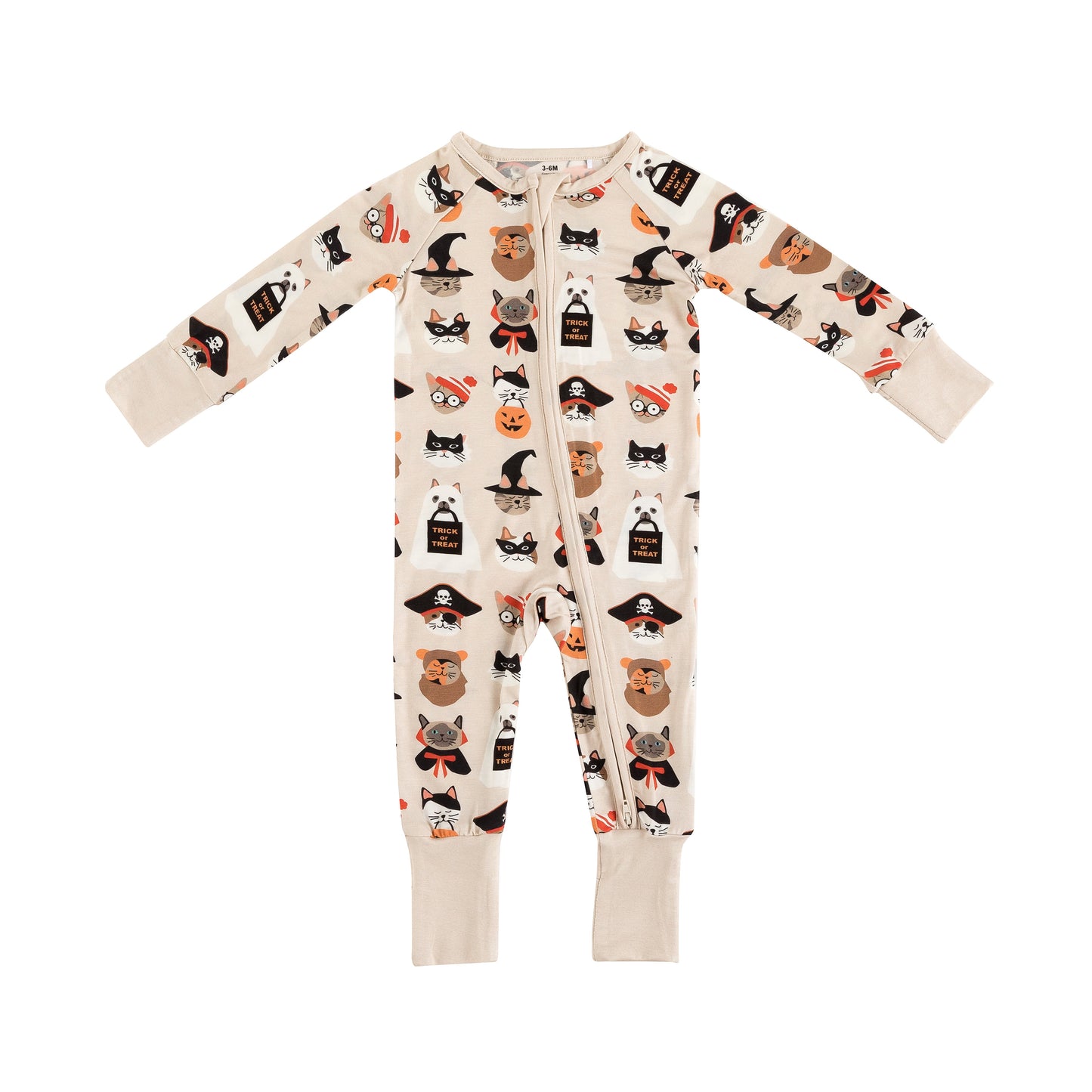 Meow & Treat (Convertible Zip Footies)