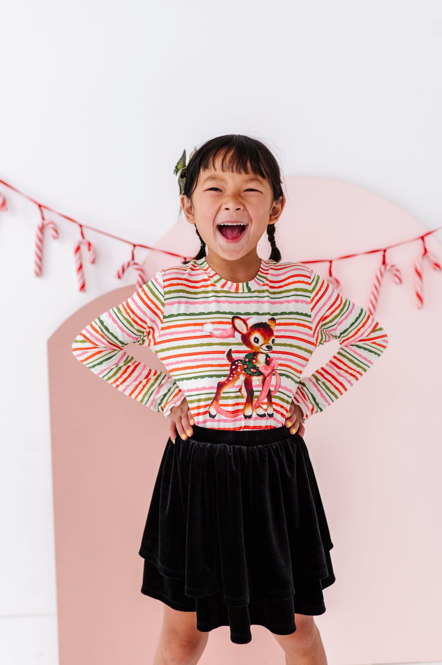 Vintage Reindeer | Bamboo Long Sleeve Shirt