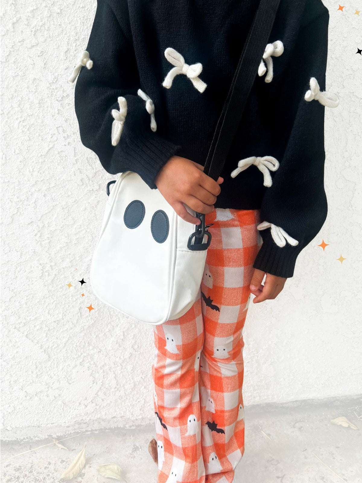 Orange Plaid Ghost & Bat Flares