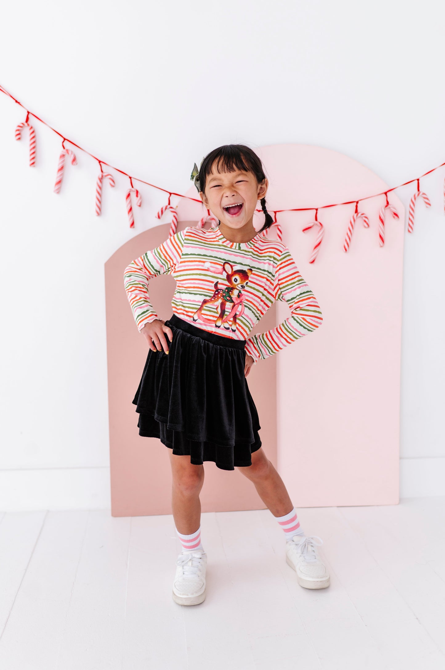 Vintage Reindeer | Bamboo Long Sleeve Shirt