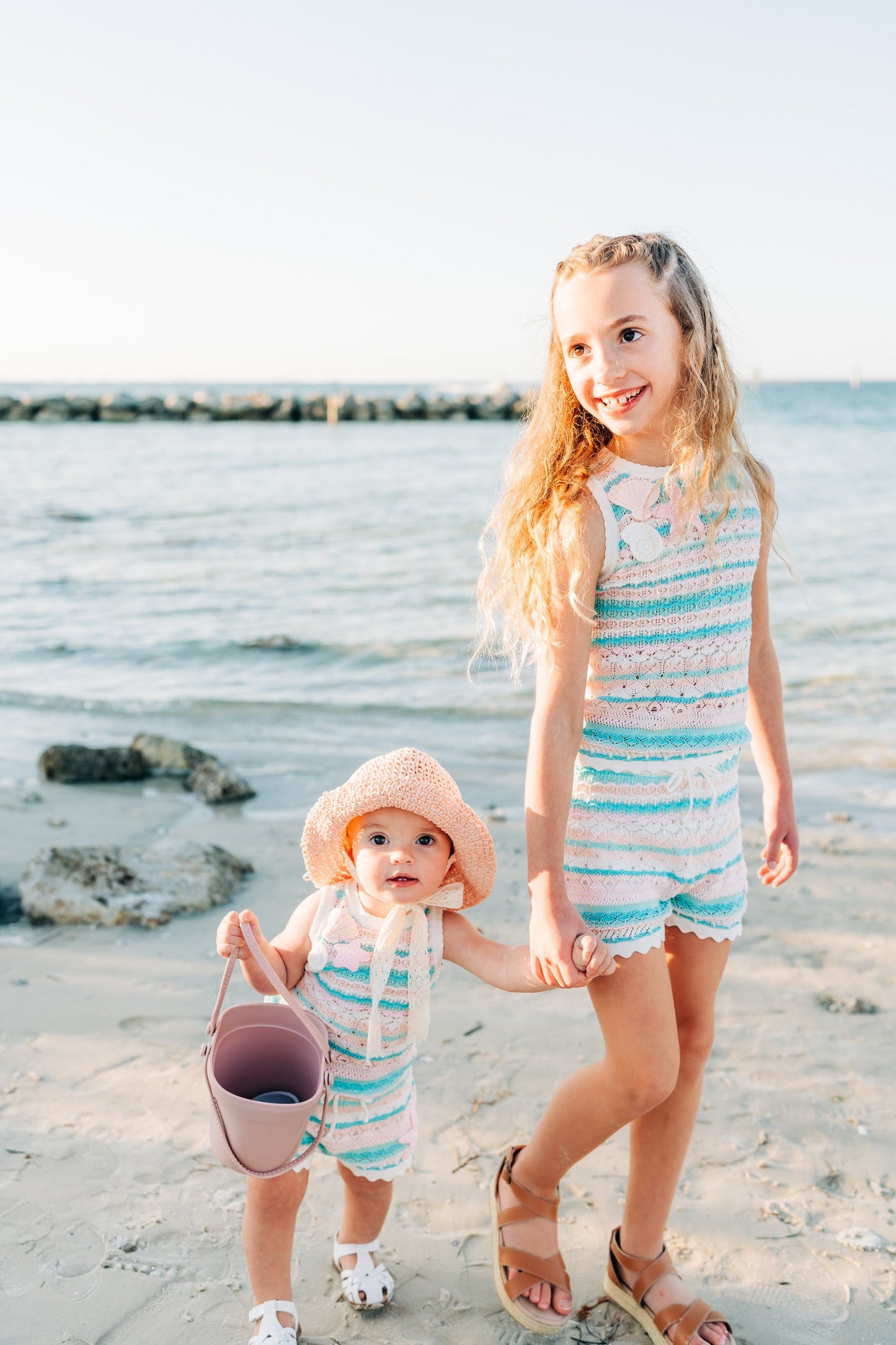 Seashore Stripe Knit Shorts