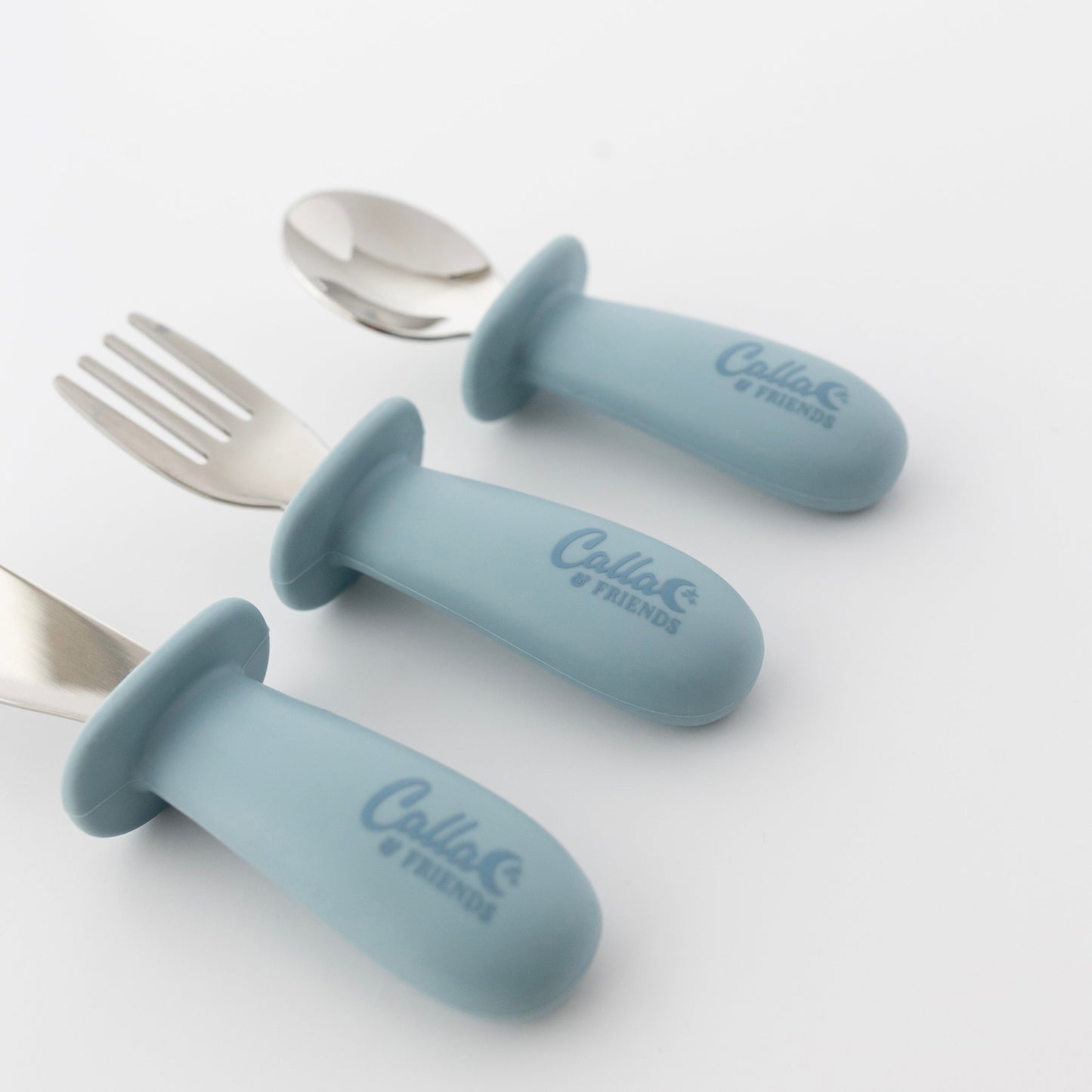 Silicone & Stainless Steel Toddler Utensil Set