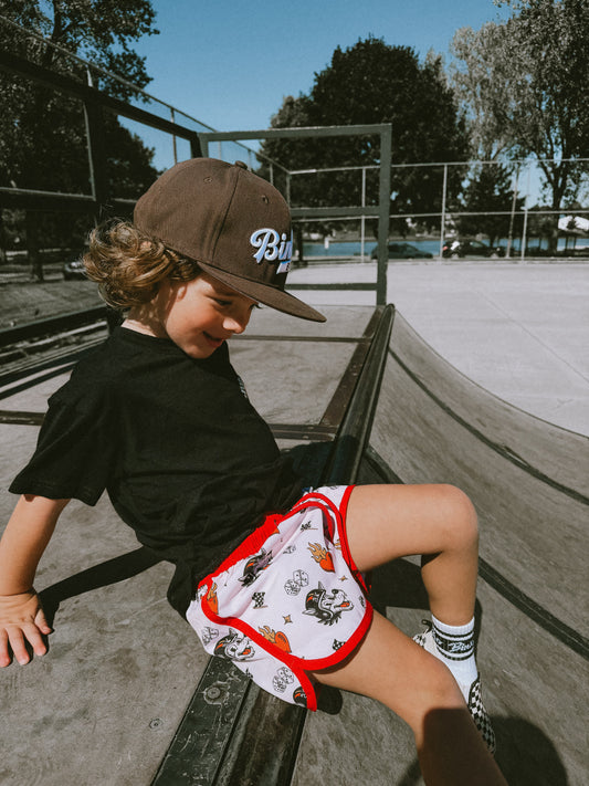All gas retro hybrid swim shorts
