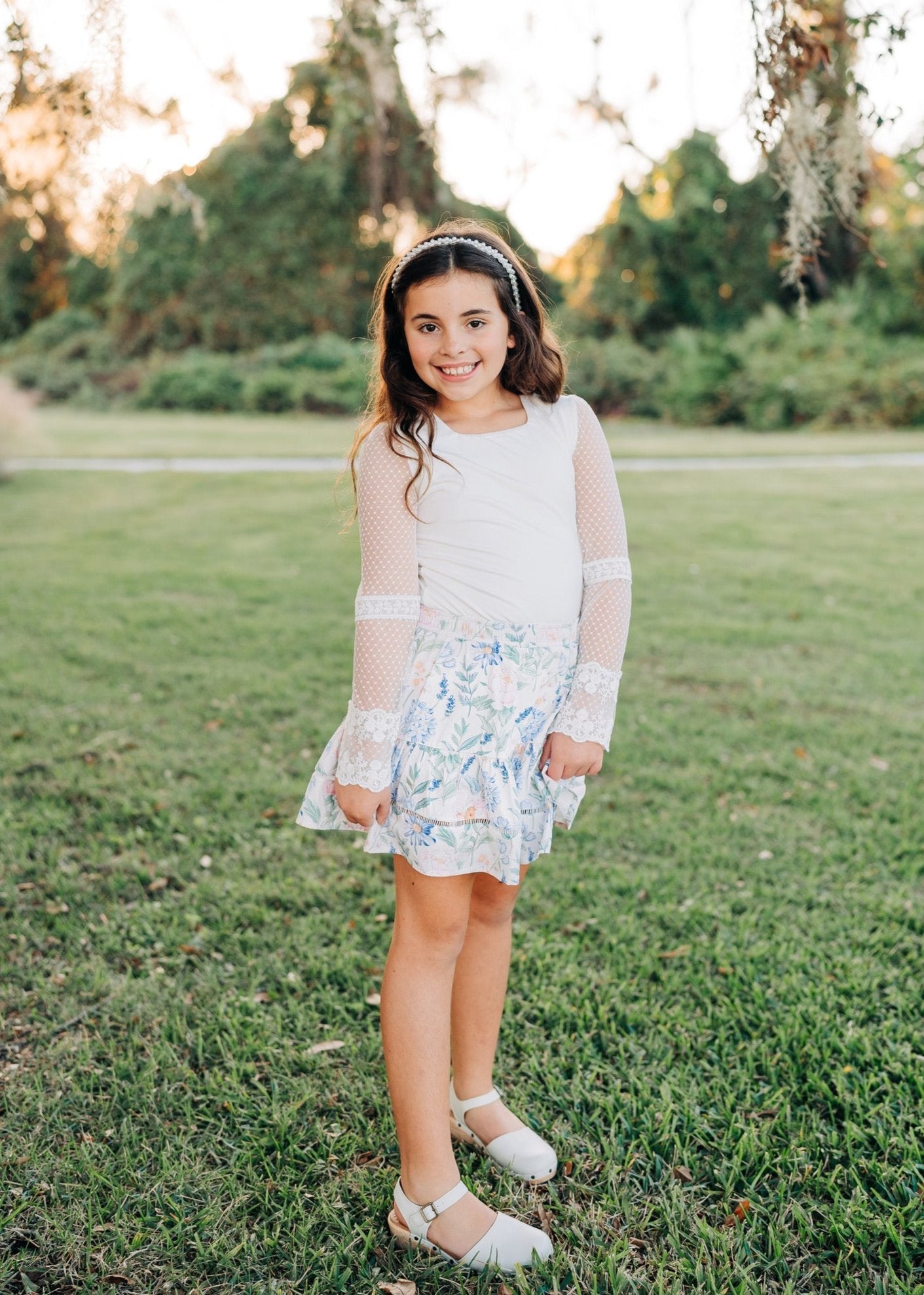 Lace Layering Shirt ~ White or Pink