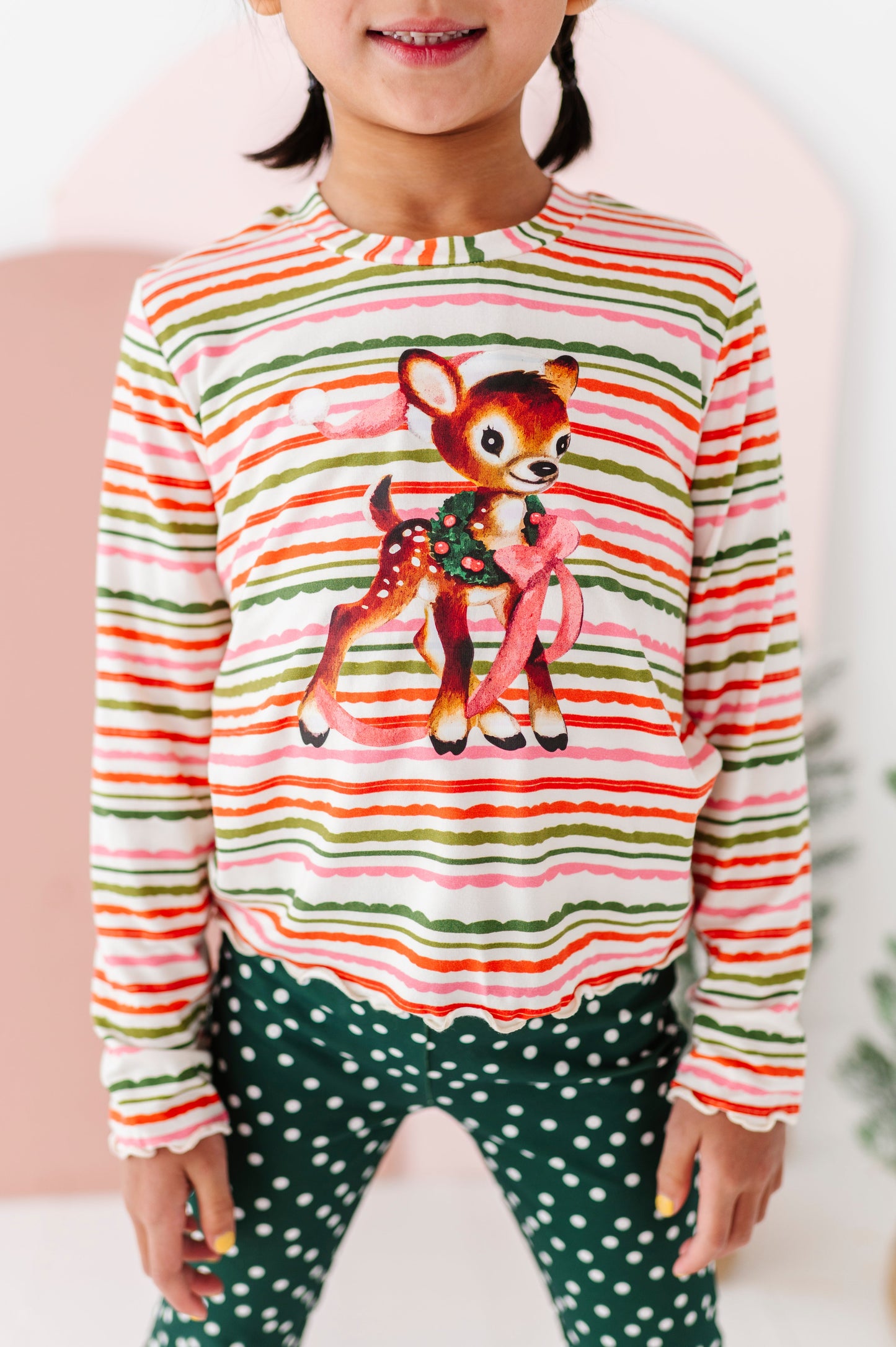 Vintage Reindeer | Bamboo Long Sleeve Shirt
